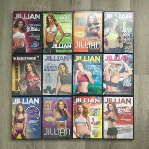 Bundle of 12 Jillian Michaels Exercise Fitness Workout DVDs